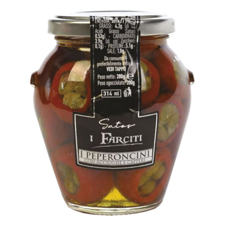 Įdarytos paprikos su ančiuviais ir kaparėliais