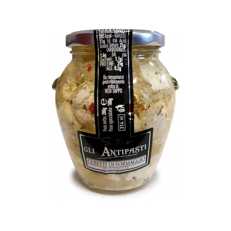 Sūrio kubeliai aliejuje