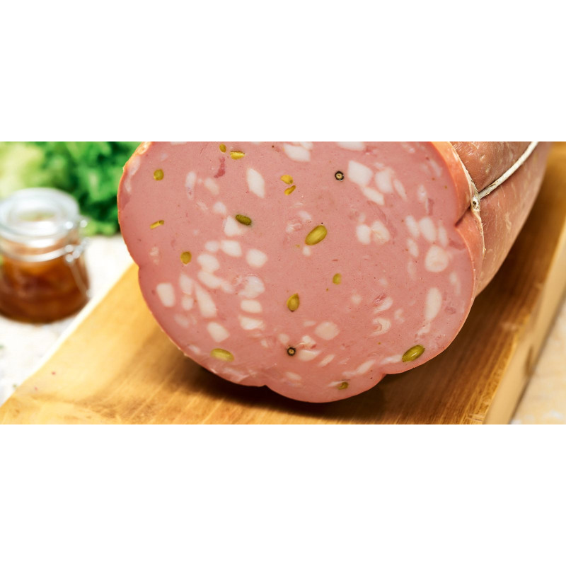 Mortadella su pistacijomis