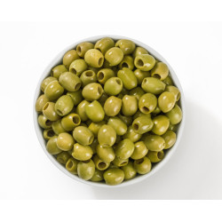 Žalios marinuotos alyvuogės (be kauliukų)